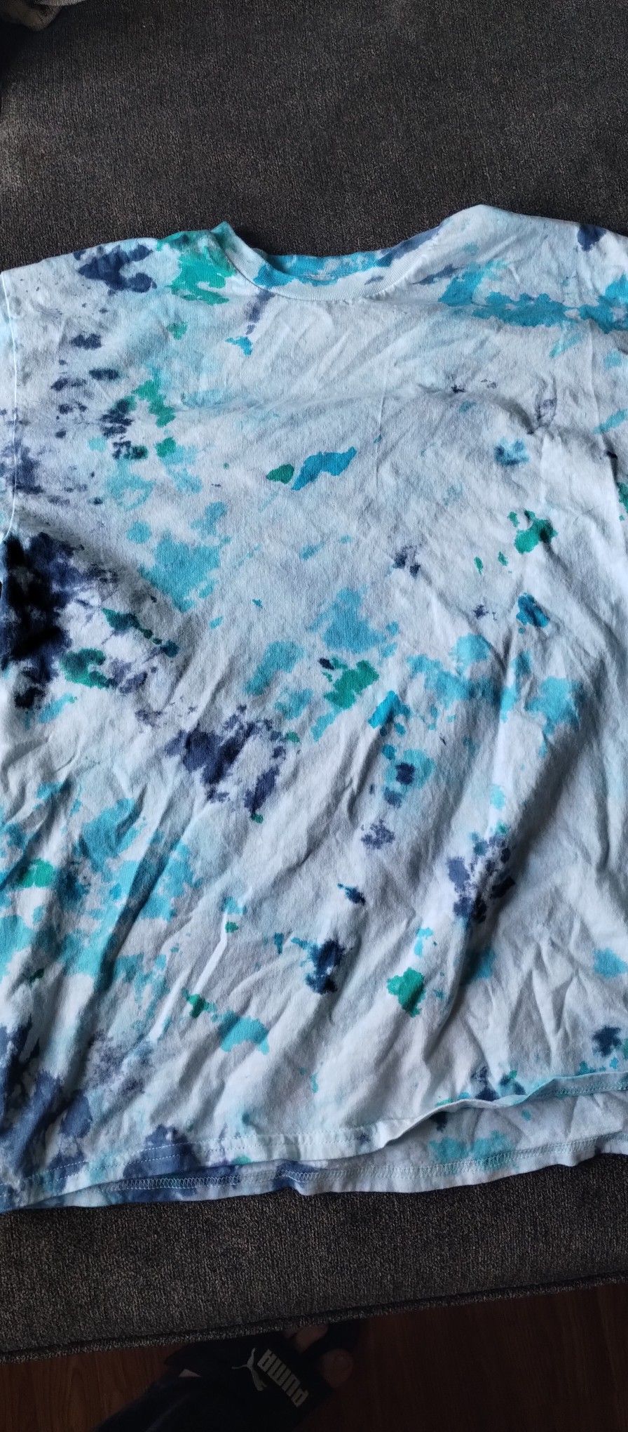 Large tie dye shirt -blues