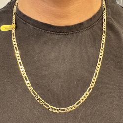 Gold Plated Chain, Cubin Link Necklace