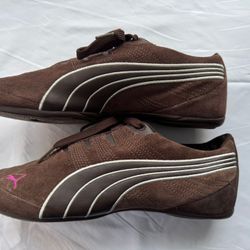 PUMA, Speedcat, BROWN, Suede, Retro, Sneakers, 8.5, Women’s 