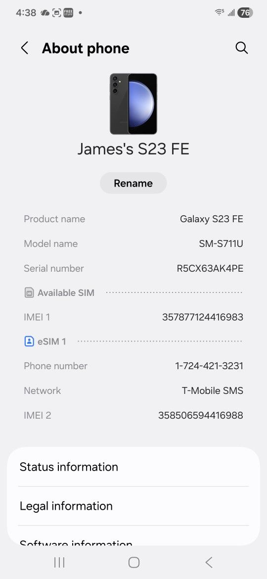 Samsung Galaxy S23 FE