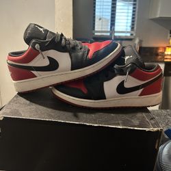 Bred Toe Jordan 1 Lows