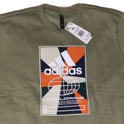 Adidas Crewneck Sweatshirt Green Mens XL NWT MSRP $65