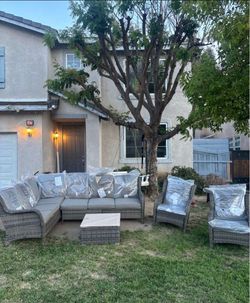 How do you order furniture brand new patio sofa set display model patio sofa outdoor furniture 🆕🚎🚛🆕