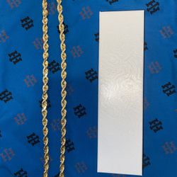 14KT 26 INCH 8MM ROPE CHAIN 