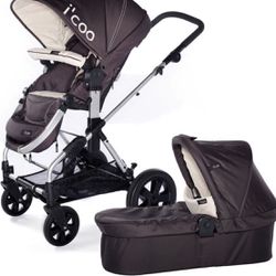 I’Coo Stroller With Bassinet And Car seat Adaptor 