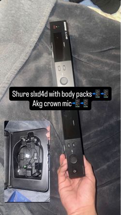 Shure wireless and crown mic