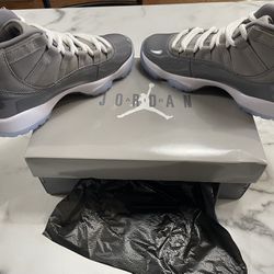 Size 4 Mens Jordan 11 Bnib Cool Grey