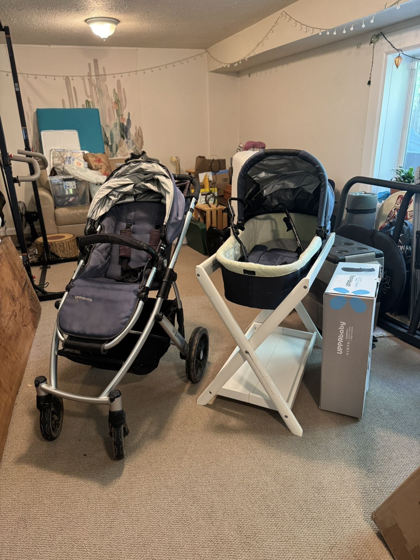 2015 UPPAbaby Vista Stroller, Bassinet, RumbleSeat