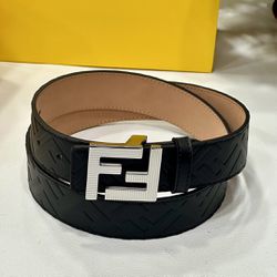 Fendi 40mm Leather Belt New 
