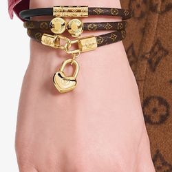 Louis Vuitton Crazy In Lock Charm Bracelet Size 17 Cm 