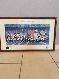 Looney Tunes World Champs Baseball Framed Print