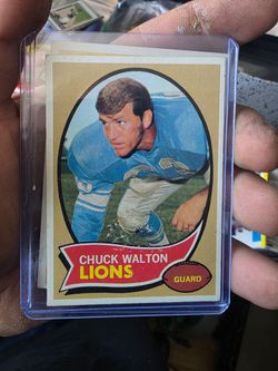 1970 Topps Football #121 Chuck Walton, Detroit Lions, NM, Centered!