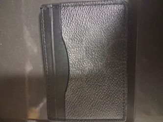 Coach Leather Card Holder/ Money Clip Wallet