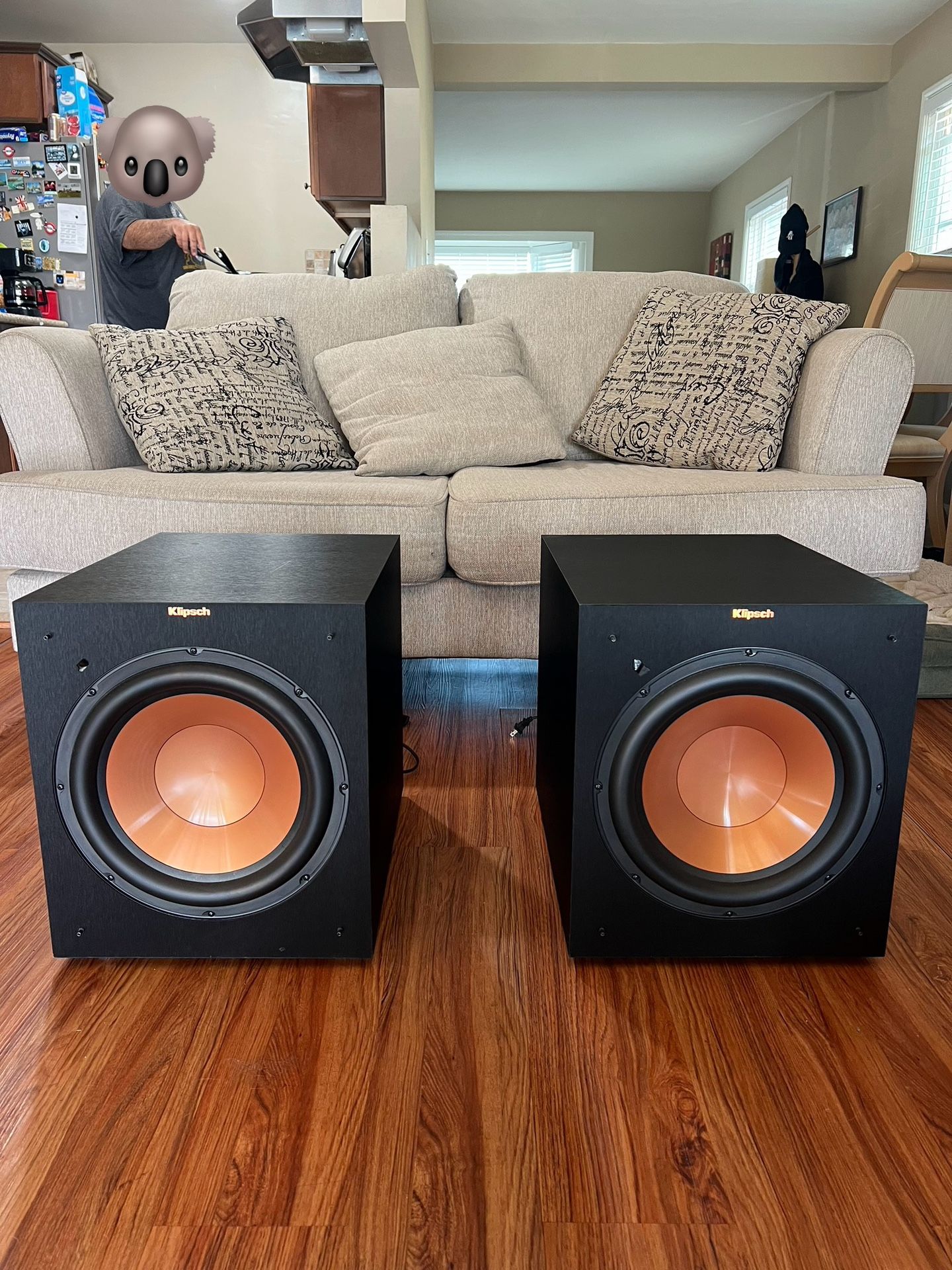 Klipsch 12 inch Subwoofers $200 for one, $350 for both.