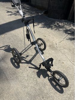 3 wheel golf push cart