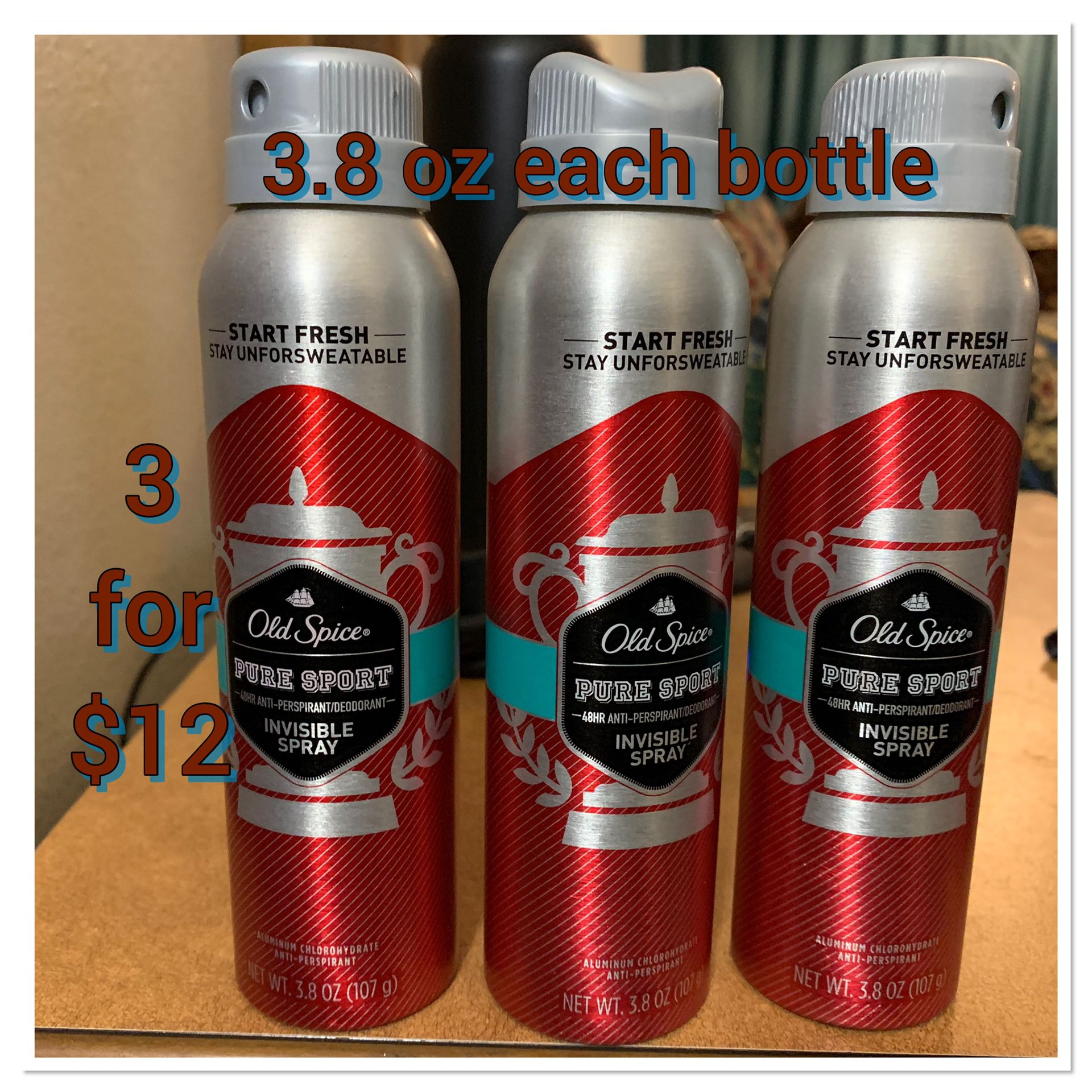 Old spice deodorant spray bundle