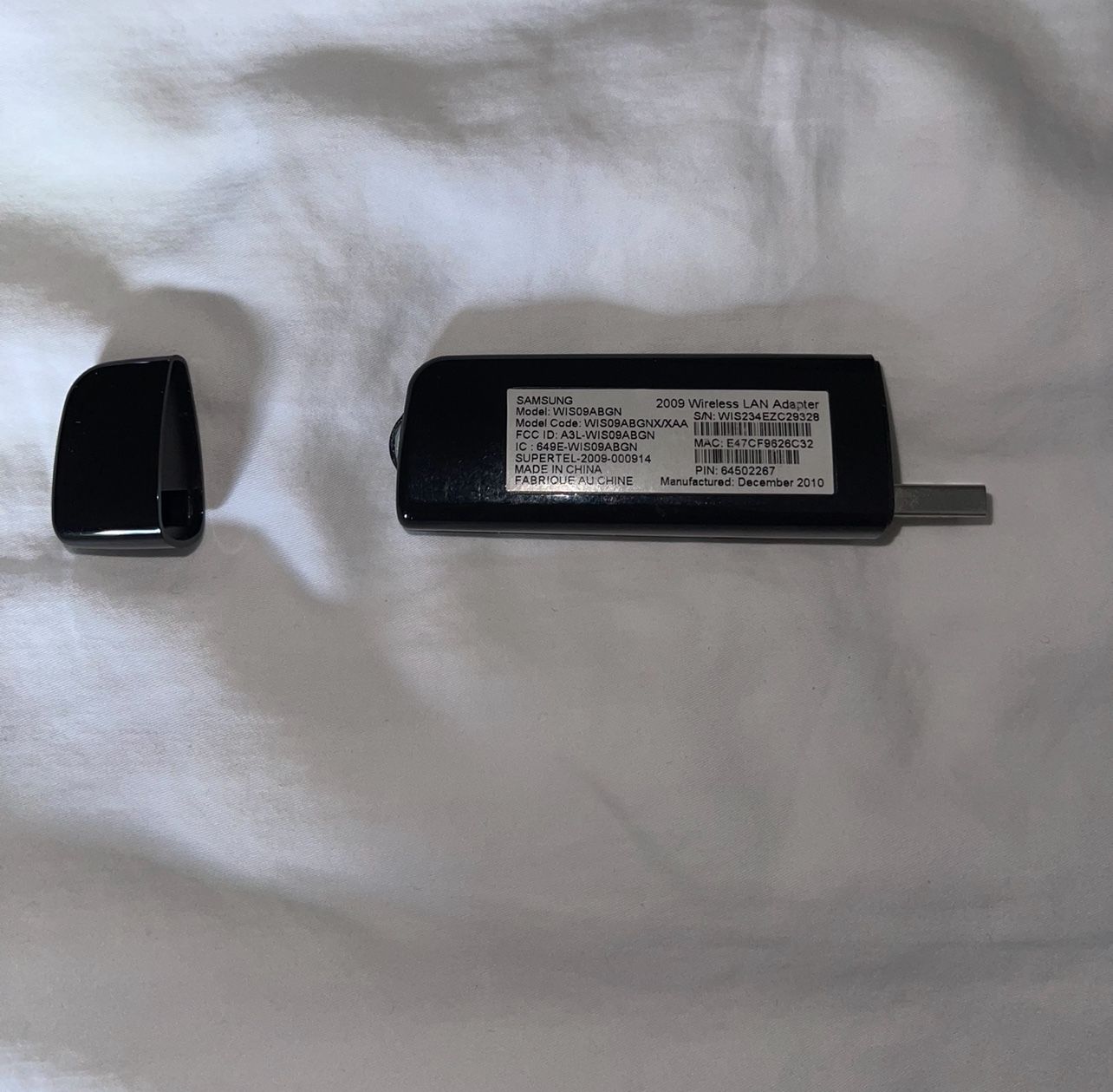 Samsung WIS09ABGN Wireless Linkstick Adapter Smart Tv USB LAN 2009/10 Wifi Wi-fi