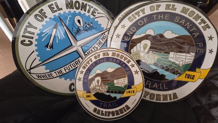 EL MONTE STICKERS 10x10 LARGE 6X6 SMALLER