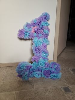 First birthday number sign