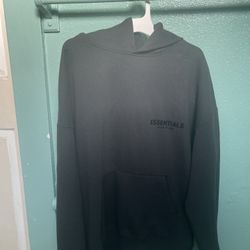 Essentials Fear Of God Hoodie (Black) Fully Black