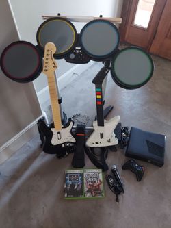Rock Band bundle with Xbox 360 game system Rockband Guitar Hero