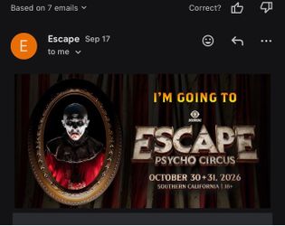 2 days 2 Tickets Escape Halloween