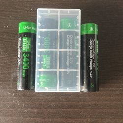4 18650 Batteries