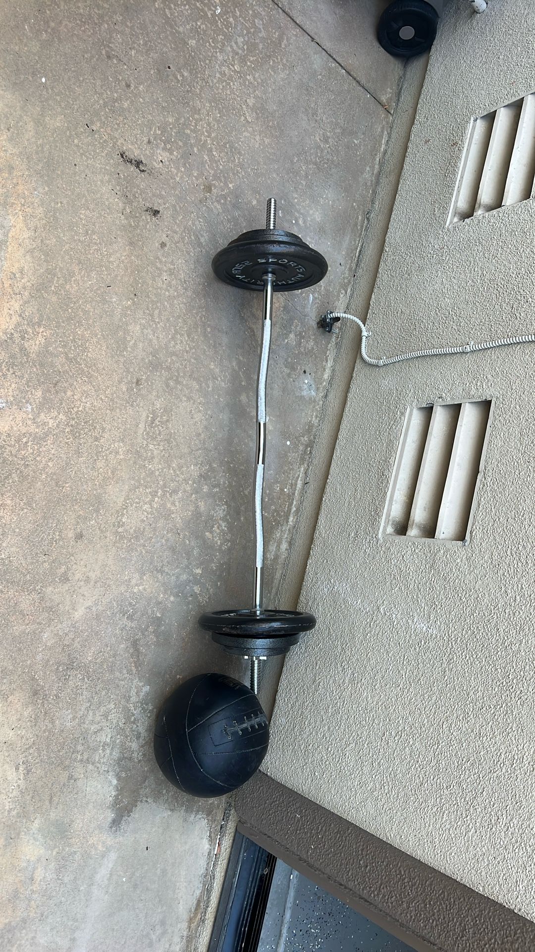 Barbell From 10lbs To 80lbs. 50 & 60lb Dumbbells
