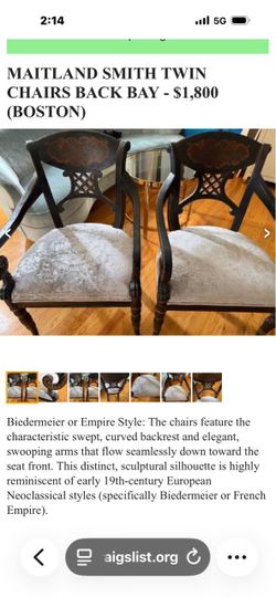 Maitland Smith Twin Accent Chairs