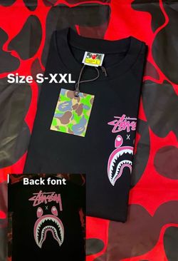 STUSSY  X  BAPE shirt