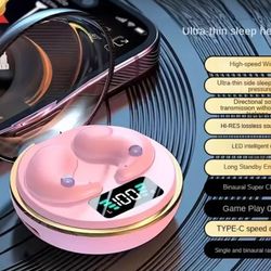 Pink Wireless Sleep Earbuds