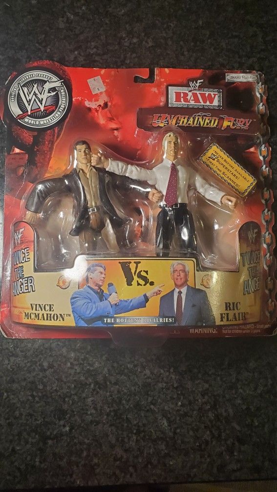 フィギュア wwf vince mcmahon vs ric flair WWE Wrestling Unchained Fury Vince McMahon Vs. Ric Flair
