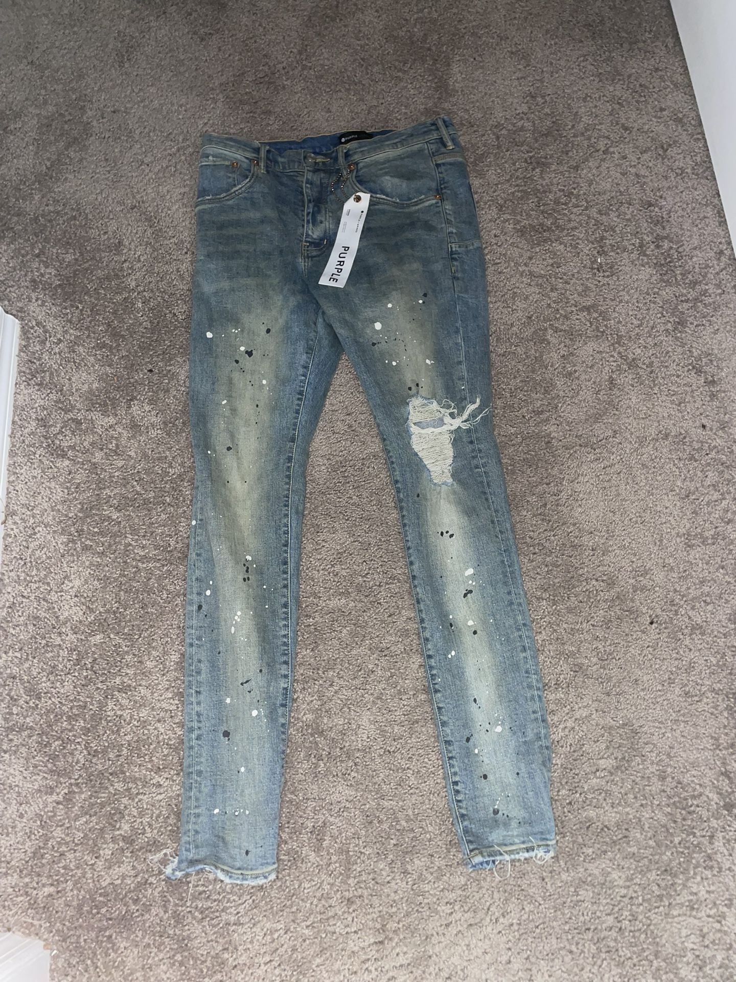 Purple jeans