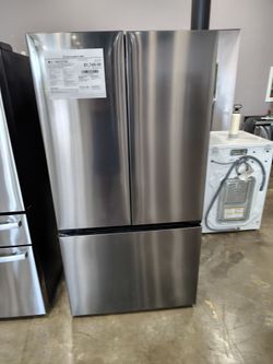 LG 36 in 27cu French door counter depth refrigerator black stainless steel