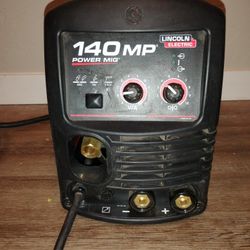 LINCOLN ELECTRIC Multiprocess Welder: Power MIG 140MP, DC, MIG/Stick/TIG Pack