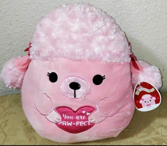 PINK DOG SQUISHMALLOW, BRAND NEW. ( PICK UP IN MODESTO.)