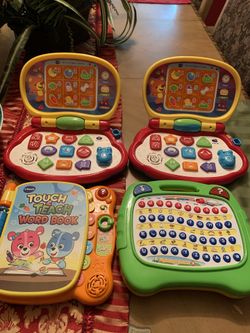 3 vetch interactive learning pads and 1 naystar learning pad