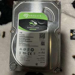 Barracuda 1tb Harddrive  50$$
