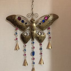 🙋‍♀️ Gold Butterfly Wind Chime