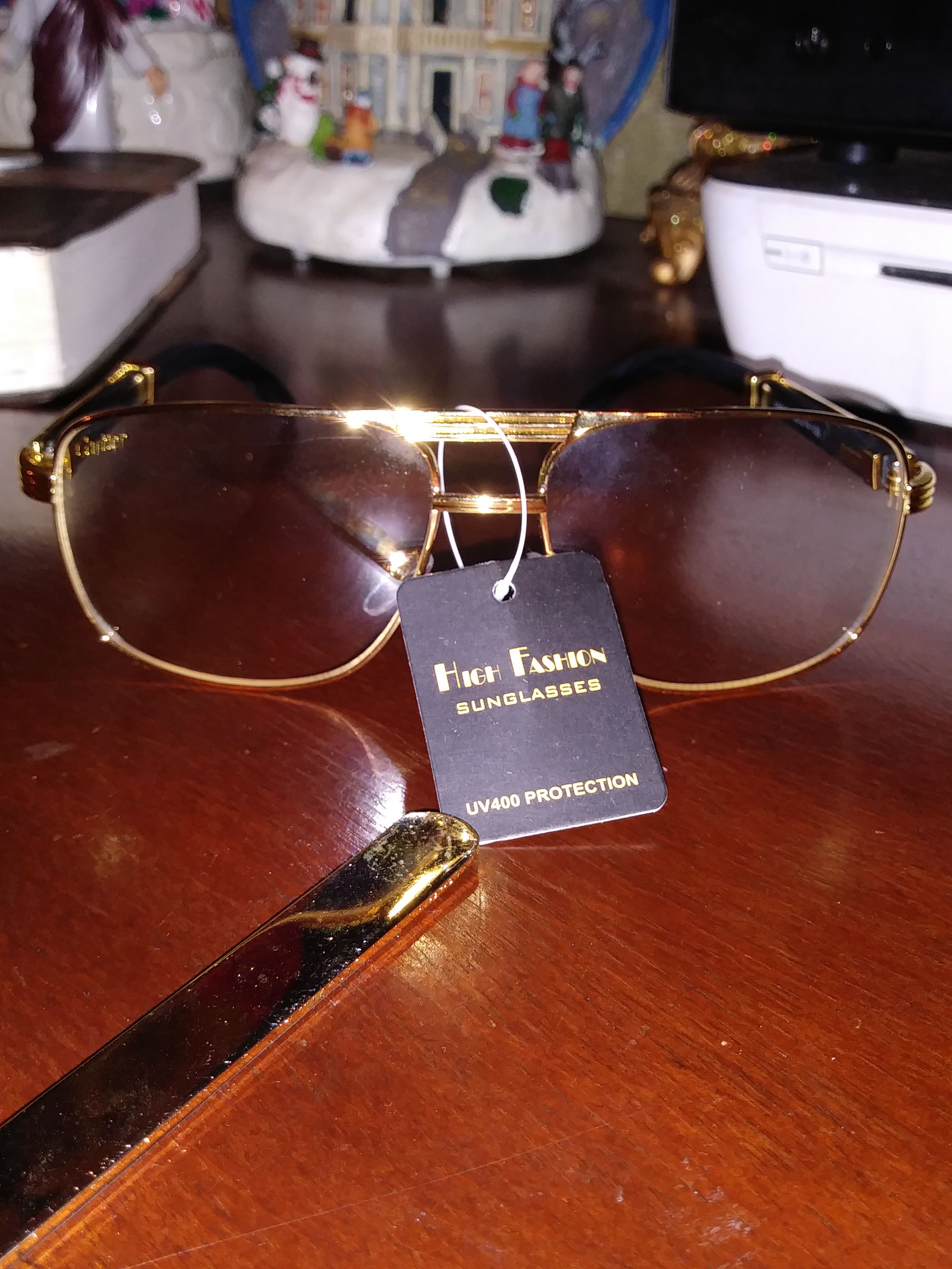Cartier clear men's glasses very classy blk & gold