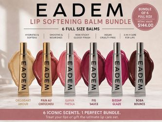 EADEM Lip Softening Balm Bundle – 6 Full Size – NEW