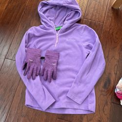 Mountain Warehouse Hoodie fleece & Gloves 