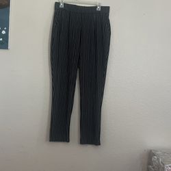 Polester/ Spandex Stripped Trousers