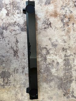 Black Soundbar with Built-In Speakers