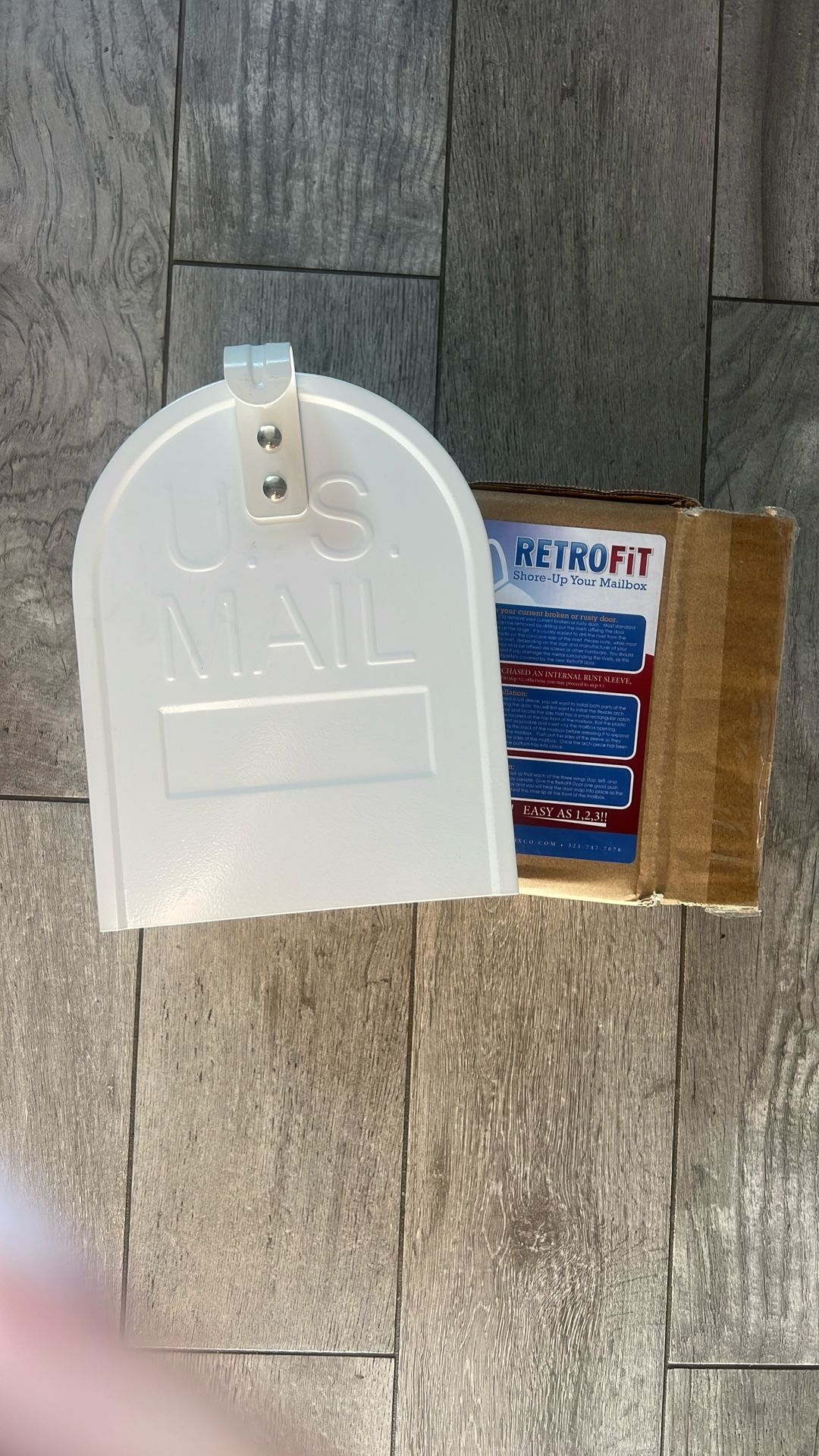 Brand New White Retro Fit standard size Mailbox Cover