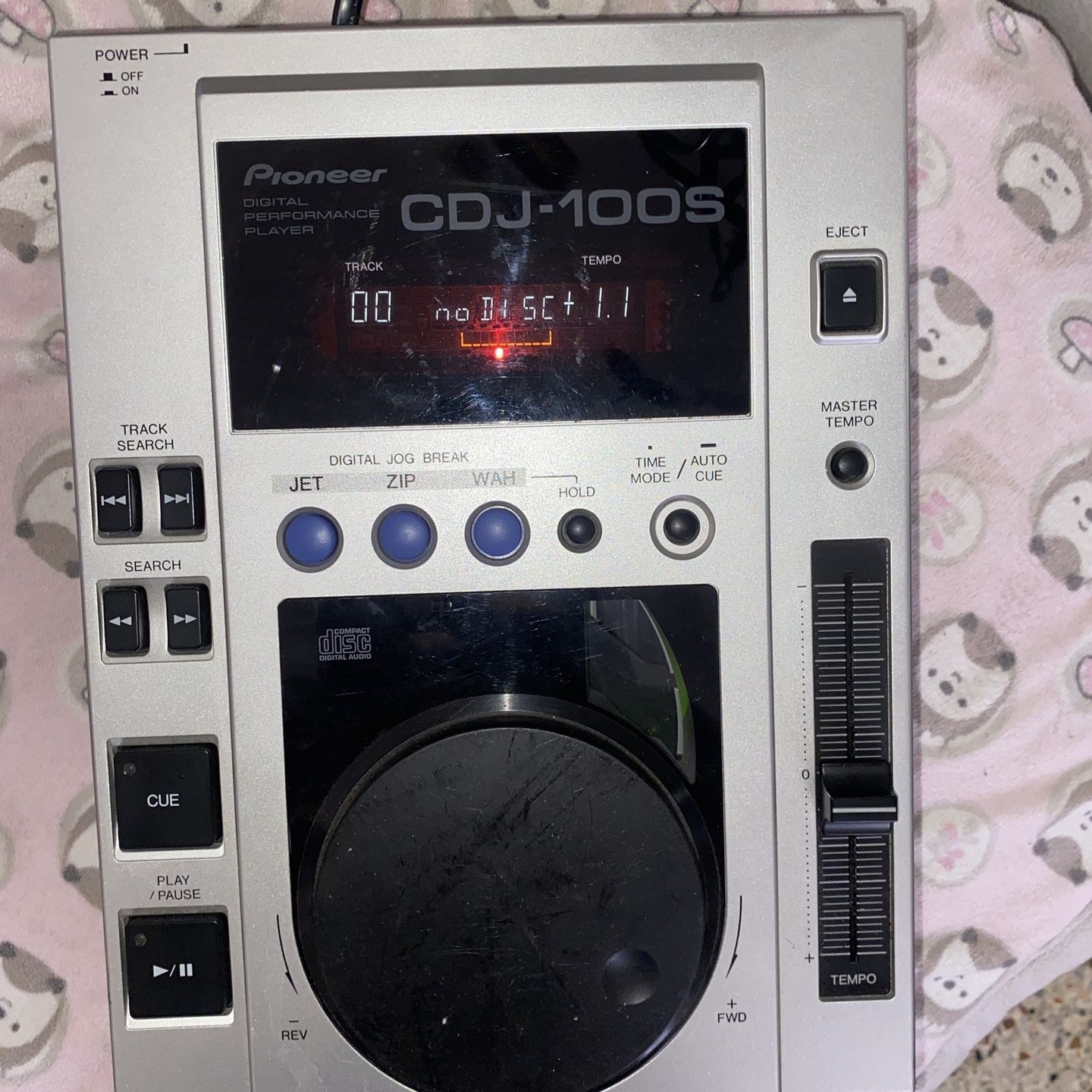 Pioneer DJ CDJ-100S Professional CD Player silver Compact Disc