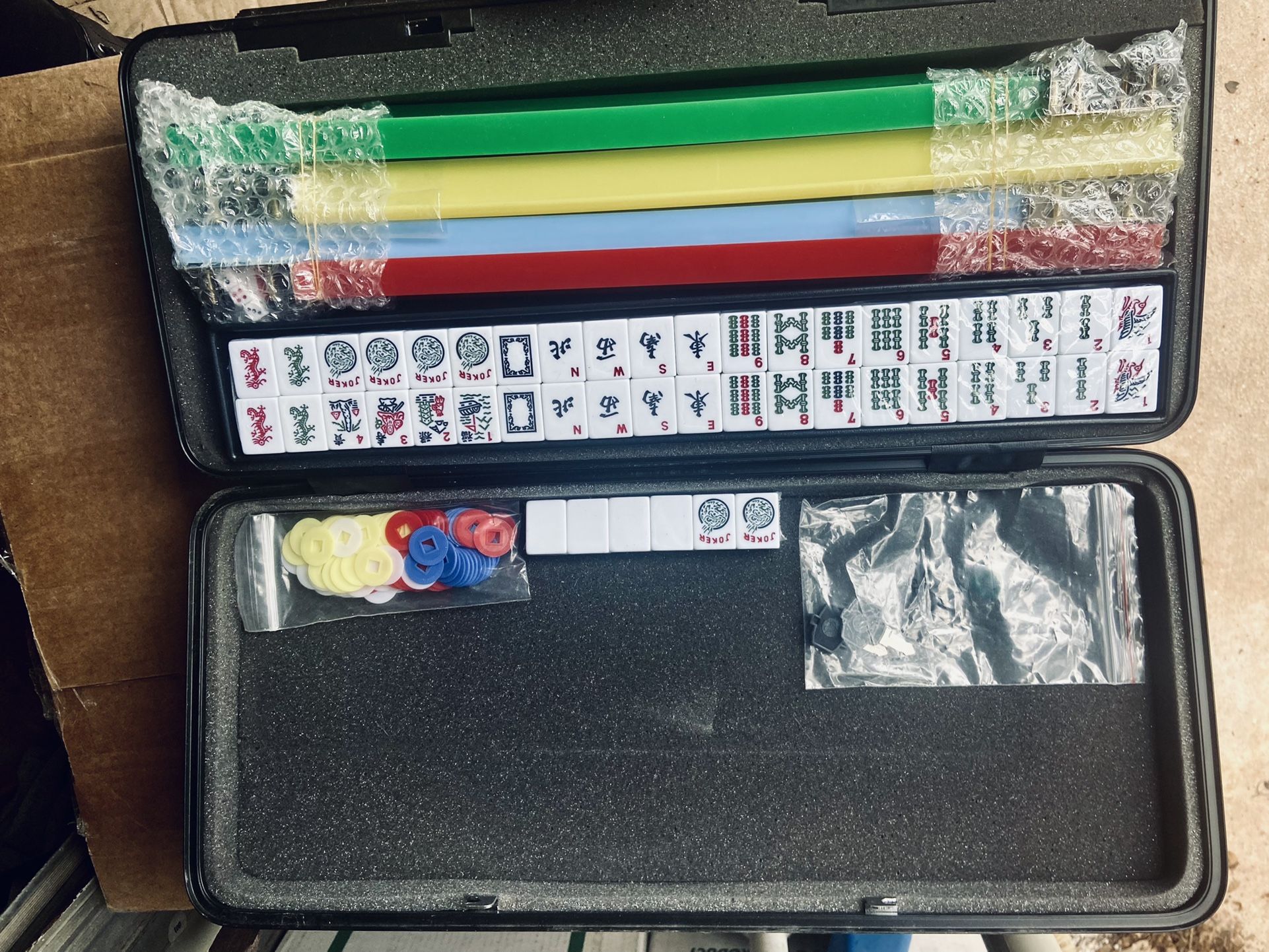 Mahjong Set In Case—(Never Used)