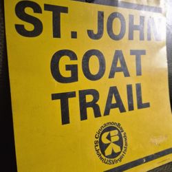 St. John Goat Trail Sign