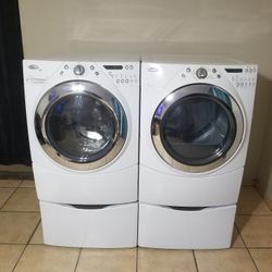 Whirlpool Washer And Electric Dryer Free Deliver And Install 3 Month Warranty 