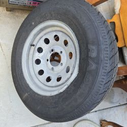 Boat 5 Lug 14" New Spare Tire Boat Wheel